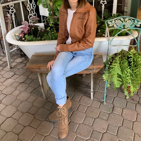 C’est Toi Faux Leather Jacket - Picture 2 of 3